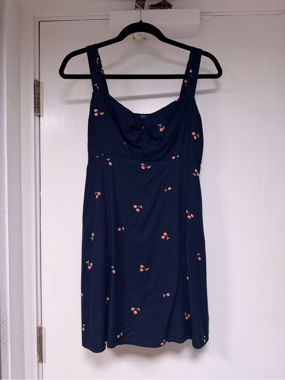 Old Navy Navy Dress with Cherry Print
